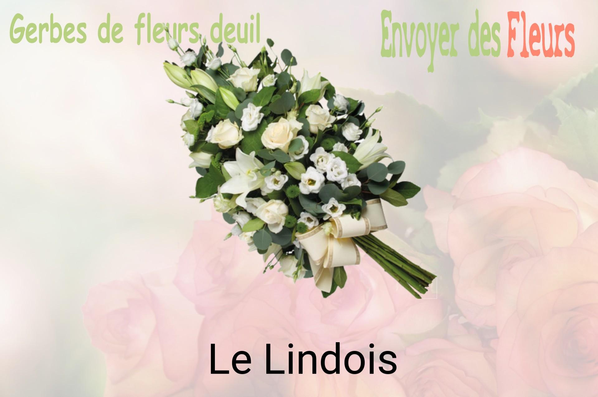 Gerbe de fleurs de deuil livrée à Le Lindois
